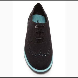 Nautica Caisson Black Boat Oxfords Shoes Sz 7.5